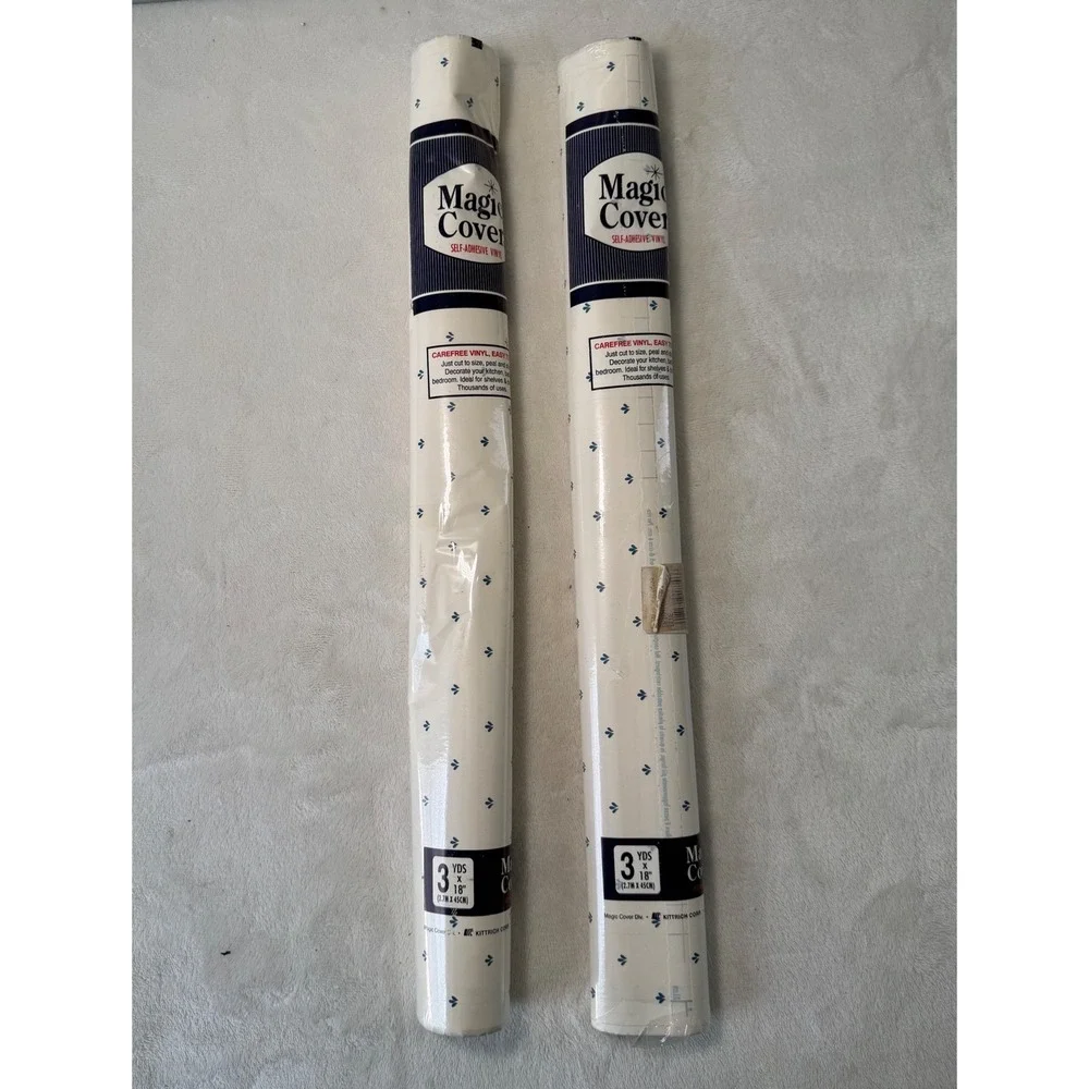 2 Magic Cover Self-Adhesive Vinyl Contact Paper 3yds x 18